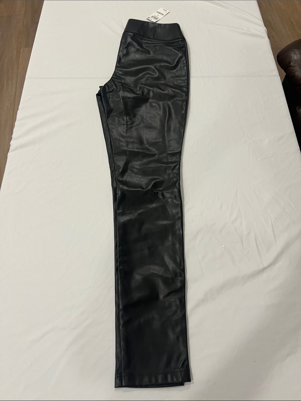 INC International Concepts Black Skinny Faux Leather Jeans - Size 4